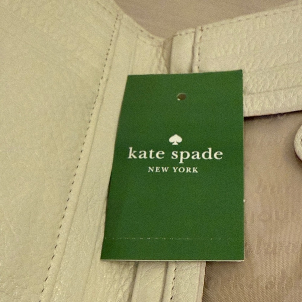 Kate Spade New York Bright Neon Pink Compact Saffiano Jules Wallet Zipper NWT - Picture 7 of 13